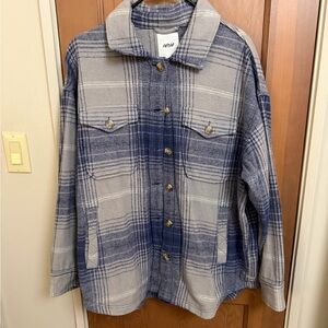NWT aerie 100% cotton flannel jacket